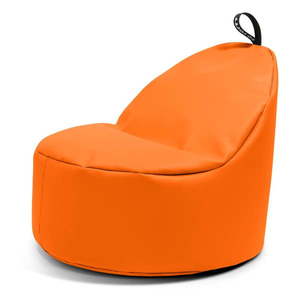Oranžový sedací vak z imitácie kože Round XL – So Soft? vyobraziť