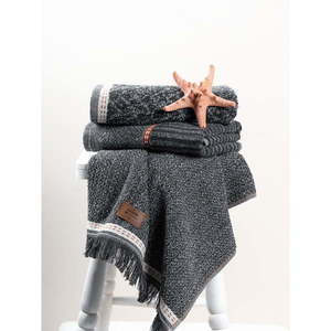 Antracitové uteráky v súprave 3 ks 50x90 cm Denim – Foutastic vyobraziť