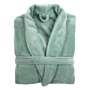 Svetlozelený mikroplyšový župan veľkosť S/M Cosy – Tiseco Home Studio vyobraziť