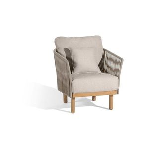 Taupe drevené/kovové záhradné kreslo Newport – Diphano vyobraziť