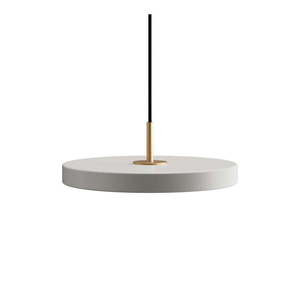 Svetlosivé kovové LED stmievateľné závesné svietidlo s kovovým tienidlom ø 31 cm Asteria Plus – UMAGE vyobraziť