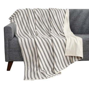 Biela/antracitová deka 150x190 cm Soren Wellsoft – Mijolnir vyobraziť