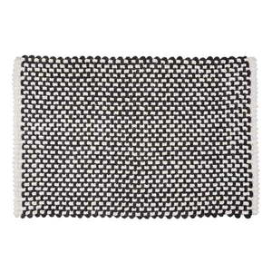 Čiern-obiela textilná kúpeľňová predložka 50x80 cm Covelo – Wenko vyobraziť