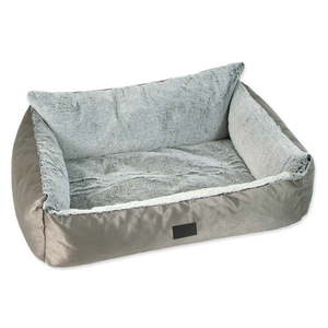 Pelech pre psa v striebornej farbe 78x60 cm Dog Fantasy Lux Platinum – Plaček Pet Products vyobraziť