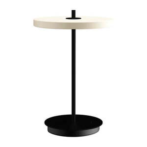 Čierno-biela kovová LED stolová lampa s kovovým tienidlom (výška 31 cm) Asteria Move – UMAGE vyobraziť