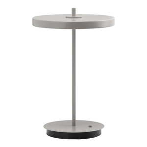 Svetlosivá kovová LED stolová lampa s kovovým tienidlom (výška 31 cm) Asteria Move – UMAGE vyobraziť