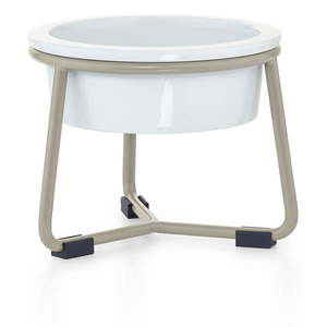Porcelánová miska s podstavcom pre psa ø 20 cm Pranzo Greige M – MiaCara vyobraziť