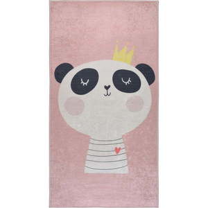 Svetloružový prateľný detský koberec 100x160 cm Royalty Mascot – Vitaus vyobraziť