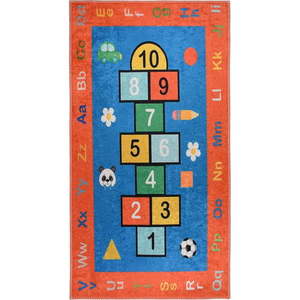 Oranžový prateľný detský hrací koberec 80x120 cm Hopscotch Orange – Vitaus vyobraziť