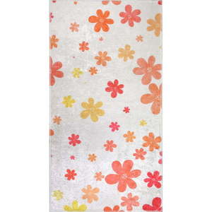 Oranžový/slonovinový prateľný detský koberec 80x150 cm Fall Flowers – Vitaus vyobraziť