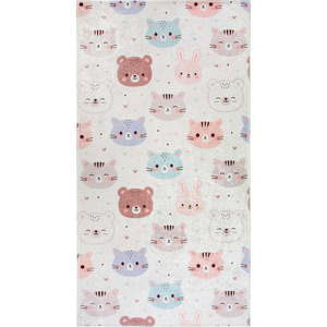 Slonovinový prateľný detský koberec 80x150 cm Cute Animals – Vitaus vyobraziť