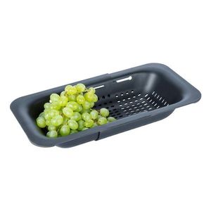 Čierne rozšíriteľné cedidlo Wenko Black Outdoor Kitchen Sivo vyobraziť