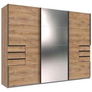 MID.YOU SKRIŇA S POS. DVER. – HOR.VED, číra, farba duba, 270/210/64 cm vyobraziť