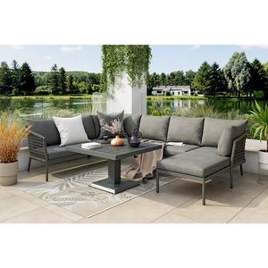 Ambia Garden TERASOVÁ SEDACIA SÚPRAVA 5-dielne, kov, plast, textil vyobraziť