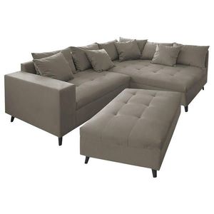MID.YOU ROHOVÁ SEDACIA SÚPRAVA, textil, sivá vyobraziť