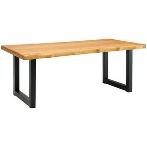 Livetastic JEDÁLENSKÝ STÔL, tíkové drevo, prírodná farba, čierna, 200/78/200 cm vyobraziť