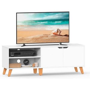 MID.YOU TV DIEL, biela, svetlohnedá, 140/45/40 cm vyobraziť