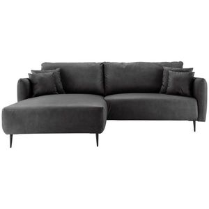 Livetastic ROHOVÁ SEDACIA SÚPRAVA, textil, čierna vyobraziť