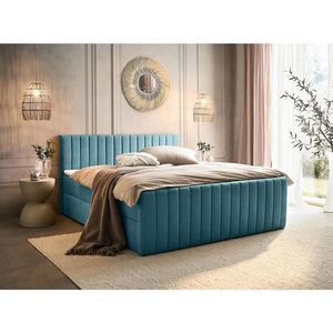 Boxxx AMERICKÁ POSTEĽ, 140/200 cm, svetlomodrá vyobraziť