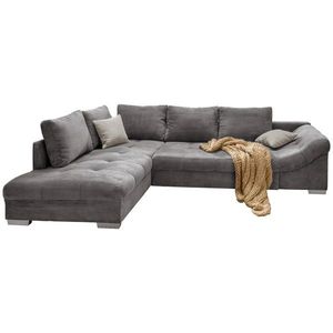 MID.YOU ROHOVÁ SEDACIA SÚPRAVA, textil, sivá vyobraziť