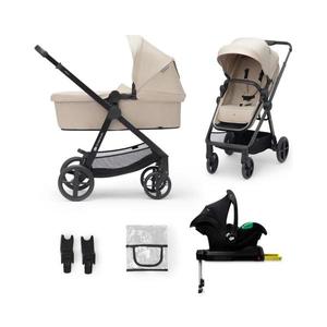 Kinderkraft KINDERKRAFT - Kombinovaný kočík 4v1 NEWLY Classic beige + autosedačka MINK PRO vyobraziť