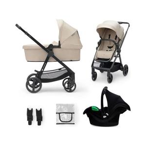 Kinderkraft KINDERKRAFT - Kombinovaný kočík 3v1 NEWLY Sand beige + autosedačka MINK PRO vyobraziť