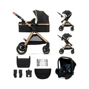 Kinderkraft KINDERKRAFT - Kombinovaný kočík 3v1 ESME Pure black + autosedačka MINK PRO vyobraziť