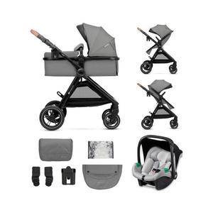 Kinderkraft KINDERKRAFT - Kombinovaný kočík 3v1 ESME Moonlight grey + autosedačka MINK PRO vyobraziť