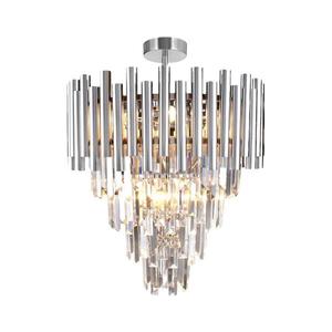 Luster na tyči MADISON 9xE14/40W/230V matný chróm vyobraziť