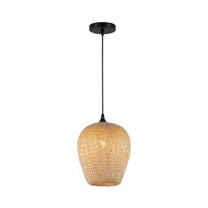 Luster na lanku ALMA 1xE27/60W/230V pr. 23 cm bambus vyobraziť