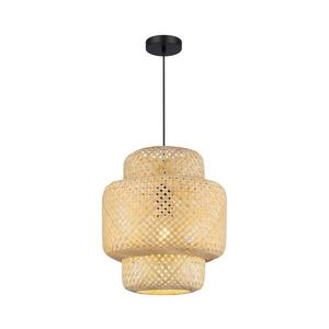 Luster na lanku HESTIA 1xE27/60W/230V pr. 30 cm bambus vyobraziť