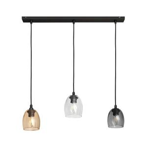 Luster na lanku BRILLANT 3xE27/15W/230V béžová/číra/šedá vyobraziť