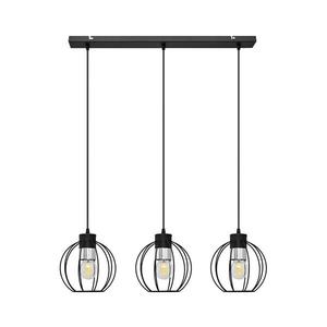 Luster na lanku STARLIGHT 3xE27/15W/230V čierna/strieborná vyobraziť