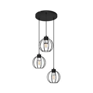 Luster na lanku STARLIGHT 3xE27/15W/230V čierna/strieborná vyobraziť