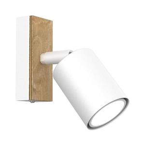 Nástenné bodové svietidlo TULON 1xGU10/8W/230V biela/dub vyobraziť