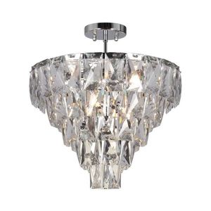 Luster na tyči CHELSEA 6xE14/40W/230V pr. 50 cm lesklý chróm vyobraziť