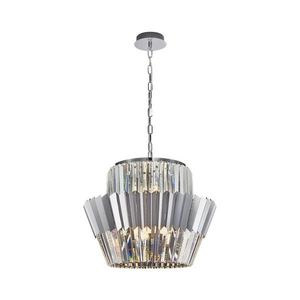 Luster na reťazi DONNA 12xE14/40W/230V pr. 55 cm matný chróm vyobraziť