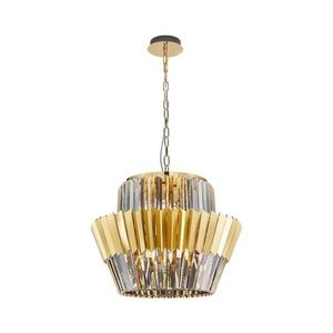 Luster na reťazi DONNA 12xE14/40W/230V pr. 55 cm zlatá vyobraziť