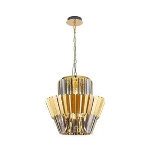 Luster na reťazi DONNA 9xE14/40W/230V pr. 45 cm zlatá vyobraziť