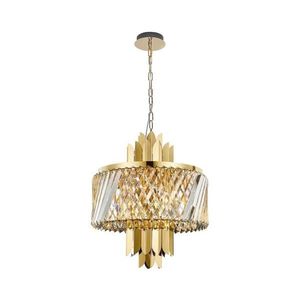 Luster na reťazi MARGOT 6xE14/40W/230V pr. 43 cm zlatá vyobraziť