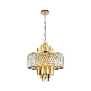 Luster na reťazi MARGOT 9xE14/40W/230V pr. 55 cm zlatá vyobraziť