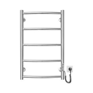 Mario-Radiators Kúpeľňový rebríkový radiátor CLASSIC 60W/230V 66x43 cm nerez/lesklý chróm pravá vyobraziť
