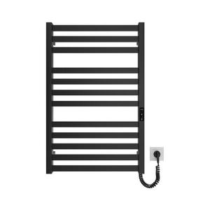 Mario-Radiators Kúpeľňový rebríkový radiátor HF OXFORD 170W/230V 77x53 cm čierna vyobraziť