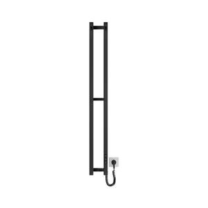 Mario-Radiators Kúpeľňový radiátor HF SLIM 80W/230V 117x14 cm čierna hranatý vyobraziť