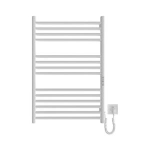 Mario-Radiators Kúpeľňový rebríkový radiátor HF GREENWICH 170W/230V 77x53 cm biela zaokrúhlený vyobraziť