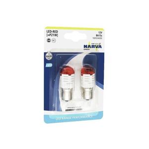 Narva SADA 2x LED Autožiarovka P21W BA15s/1, 75W/12V červená - Narva 18093RPNVAB2 vyobraziť