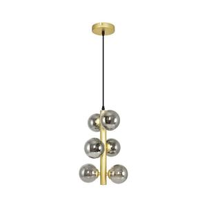 Brilagi Brilagi - LED Luster na lanku MILLA 6xG9/3W/230V zlatá/dymová vyobraziť