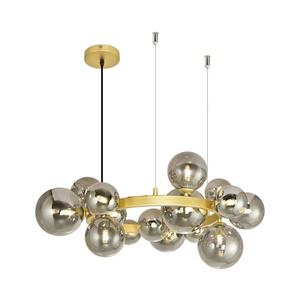 Brilagi Brilagi - LED Luster na lanku MILLA 15xG9/3W/230V zlatá/dymová vyobraziť