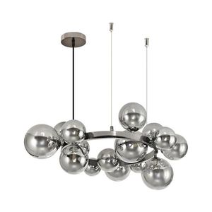 Brilagi Brilagi - LED Luster na lanku MILLA 15xG9/3W/230V lesklý chróm/dymová vyobraziť