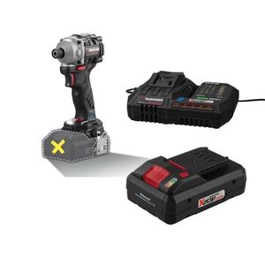PARKSIDE PERFORMANCE® Aku rázový uťahovák 1/4″ PDSSAP 20-Li C3 + Smart akumulátor 20 V/4 Ah + Smart nabíjačka 20 V/12A vyobraziť